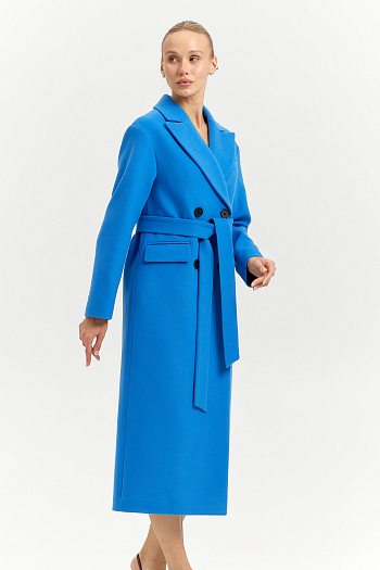 7 Пальто женское демисезонное 26102 (электрик)