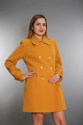 3 Пальто 14143-681   (горчица) 