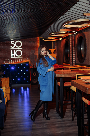 2 Пальто 20905  (лазурный) 