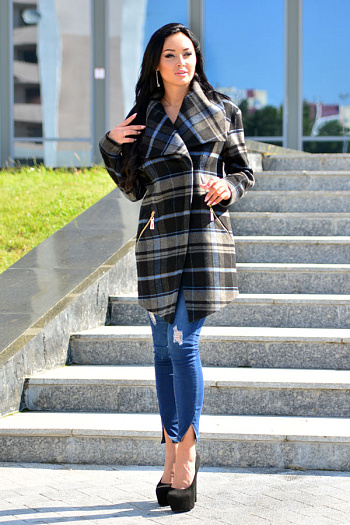 2 Пальто 18830  (клетка) 