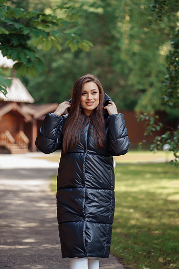 2 Куртка женская зимняя 22610  (темно-синий) 