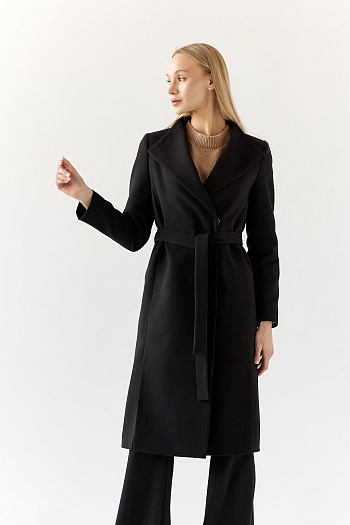 4 Пальто женское демисезонное 26117 (черный)