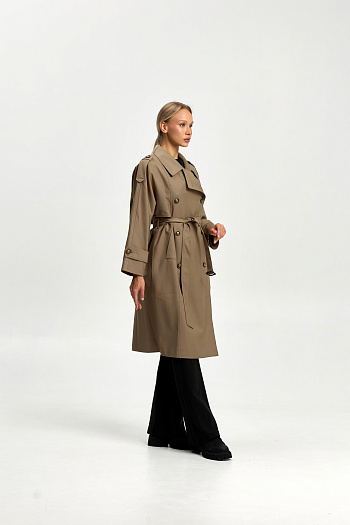 3 Плащ женский 2102 (хаки)