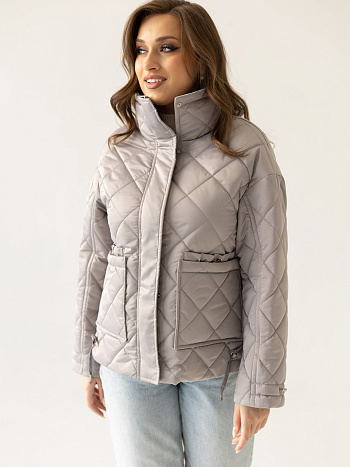 8 Куртка женская демисезонная 24835 (серый опал)