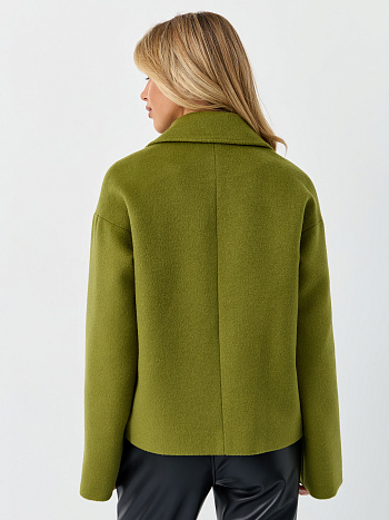 7 Пальто женское демисезонное 27332 (лайм ворсовый)