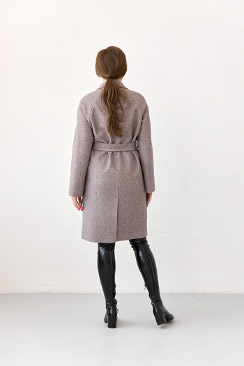 4 Пальто женское демисезонное 23220 (браун)