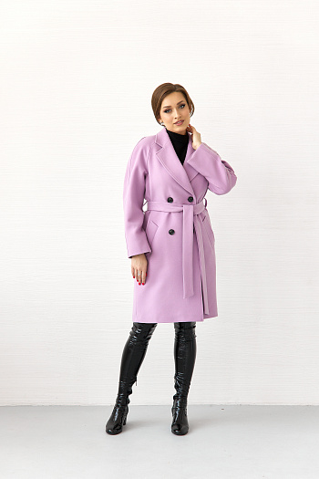 3 Пальто женское демисезонное 23220 (сирень)