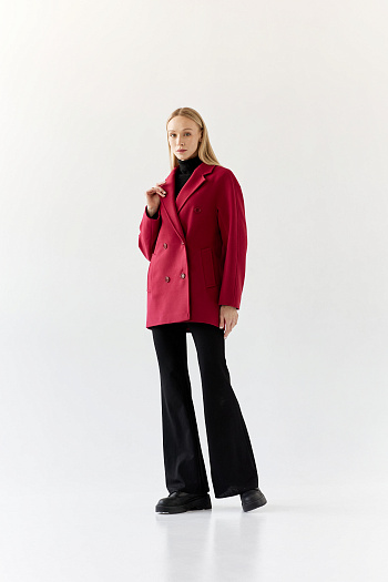 4 Пальто женское демисезонное 26200 (вино)