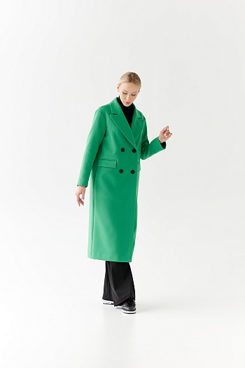 4 Пальто женское демисезонное 24102 (зеленый)