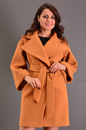 2 Пальто 13-34  (горчица) 