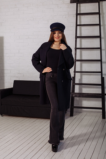 5 Пальто 20808  (синий) 