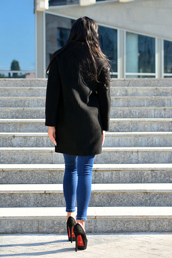 2 Пальто 19301  (черный) 