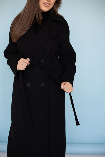 3 Пальто женское демисезонное 23110 (черный )