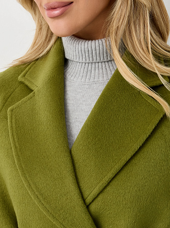 5 Пальто женское демисезонное 27220 (лайм ворсовый)