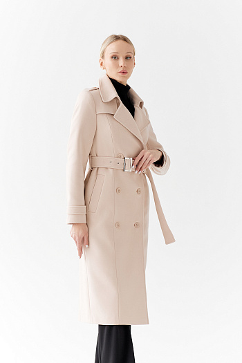 4 Пальто женское демисезонное 25797 (латте)