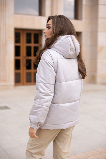 3 Куртка женская демисезонная 22670 (серый)
