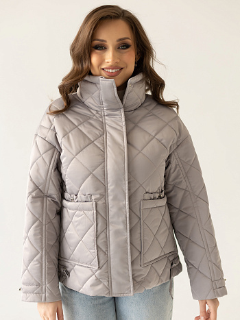 5 Куртка женская демисезонная 24835 (серый опал)