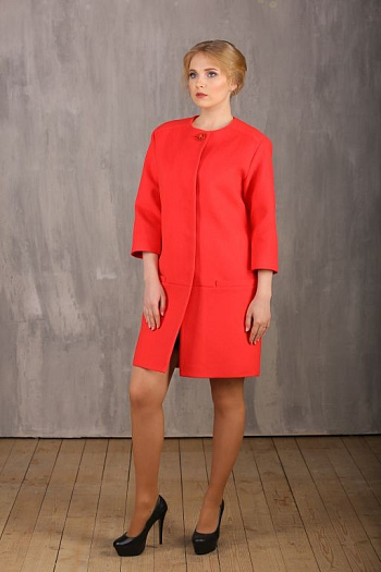 4 Пальто 18560  (красный) 