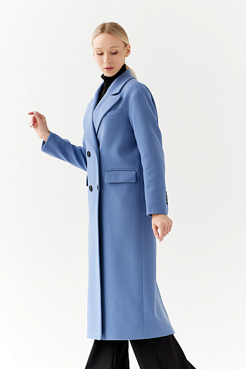 4 Пальто женское демисезонное 24102 (серо-голубой)