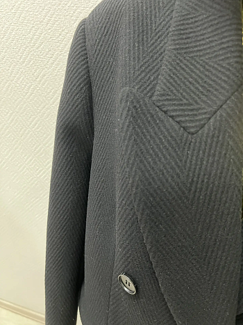 2 Пальто женское демисезонное 26830/к (черный/диагональ)