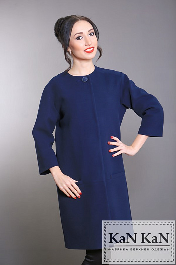 2 Пальто 15-223  (темно-синий) 