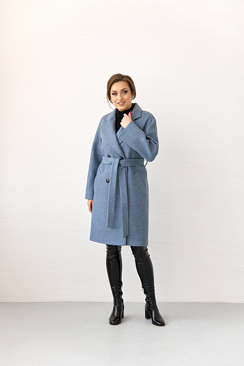 2 Пальто женское демисезонное 23220 (маренго)