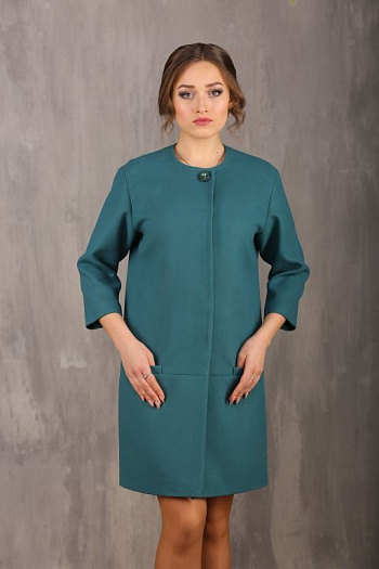 3 Пальто 18560  (малахит) 