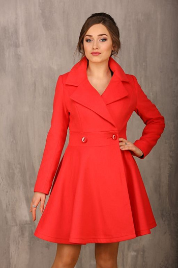 2 Пальто 18600  (красный) 
