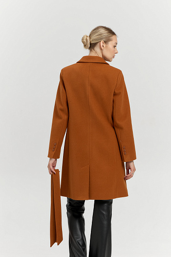 7 Пальто женское демисезонное 26897 (карамель)