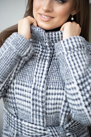 3 Пальто женское демисезонное 22101  (grey) 