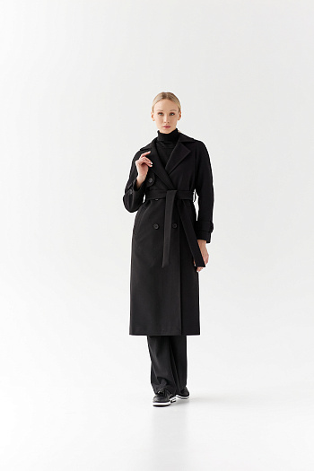 6 Пальто женское демисезонное 22960  (черный) 