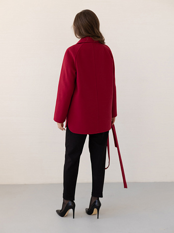 3 Пальто женское демисезонное 25010 (вино)