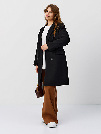 7 Пальто женское демисезонное 26897 (черный)