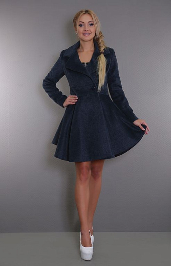 3 Пальто женское демисезонное 17502-017(серый) 