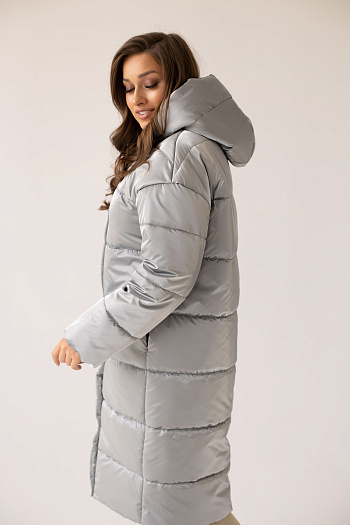 4 Куртка женская зимняя 23610 (silver)