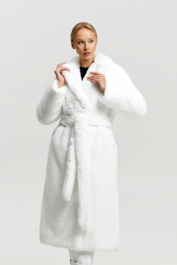 7 Шубка утеплённая 26558 (белый)