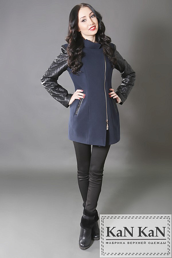 2 Пальто 1506-741  (темно-синий) 
