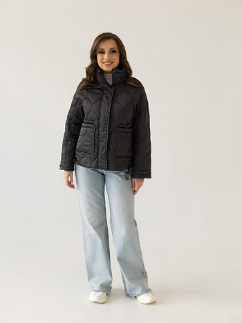 4 Куртка женская демисезонная 24835 (графит)