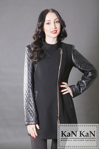 2 Пальто 1506-000  (черный) 