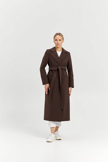 5 Пальто женское демисезонное 26770 (шоколад)