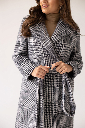 2 Пальто женское демисезонное 23551 (grey)