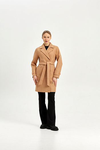 2 Пальто женское демисезонное 22970 (золото)