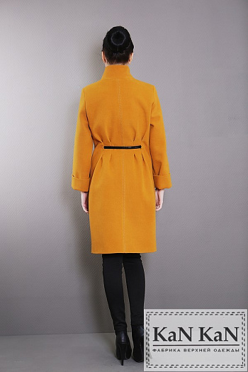 2 Пальто 15102-681  (горчица) 