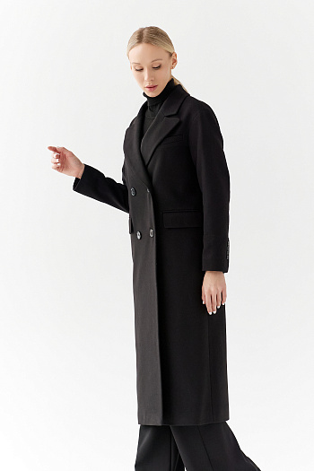 4 Пальто женское демисезонное 24102 (черный)