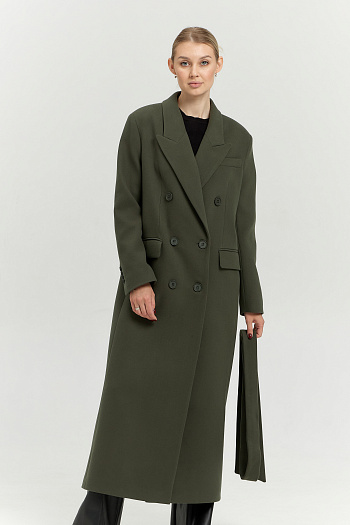 6 Пальто женское демисезонное 26830 (хаки)