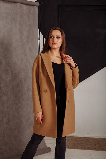 5 Пальто 20890  (кэмел) 