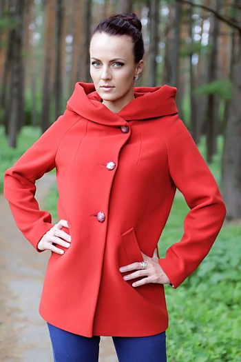 2 Пальто 10-228  (терракот)