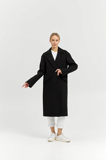 6 Пальто женское демисезонное 24710 (черный)