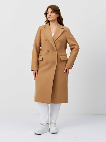2 Пальто женское демисезонное 25775 (кэмел)