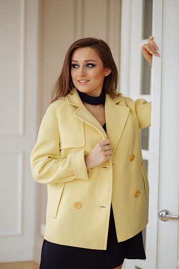 3 Пальто 20980  (желтый) 